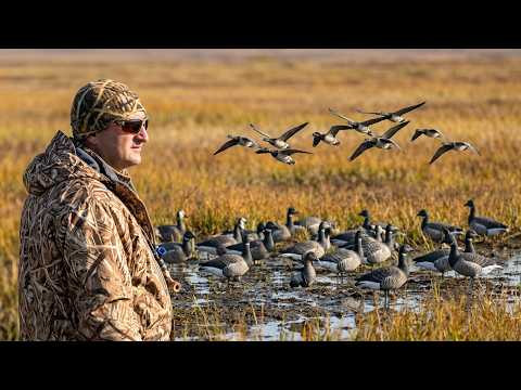 Охота на гуся. Отличные налеты и много трофеев. Goose hunting.  Часть 2