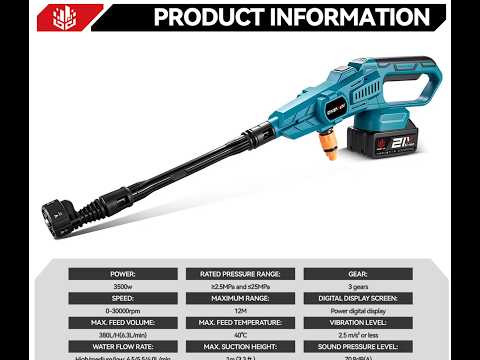 Обзор портаивных моек на аккумуляторах. ONEVAN 200Bar Brushless High Pressure Washer Gun 3500W 6in1 Обзор портаивных моек на аккумуляторах. ONEVAN 200Bar Brushless High Pressure Washer Gun 3500W 6in1