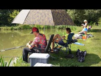 Ловля карася и карпа летом в +36! Поплавок, Херабуна. Рыбалка с женой и друзьями