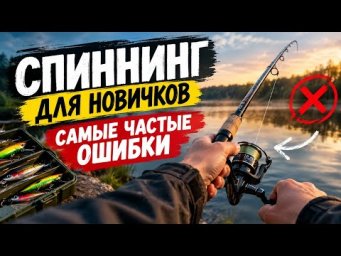 СПИННИНГ ДЛЯ НОВИЧКОВ. САМЫЕ ЧАСТЫЕ ОШИБКИ В РЫБАЛКЕ