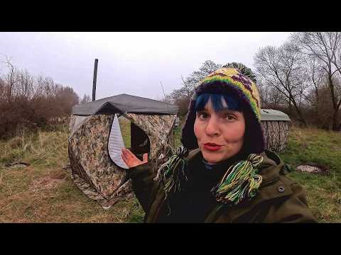 РЫБАЛКА НА РЕКЕ: налим на фидер, щука на спиннинг и ночёвка В ТЁПЛОЙ ПАЛАТКЕ.  #542