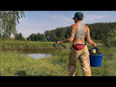 Ловлю КАРАСЯ НА ПОПЛАВОК. Рыбалка В ДЖУНГЛЯХ реки. #507