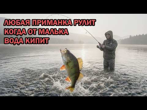 Осень ВЕДРО ОКУНЯ. Вот это раздача!!!  за 30 минут!!! ЛОВЛЯ  на ПАССИВНЫЕ ПРИМАНКИ и УЛЬТРАЛАЙТ